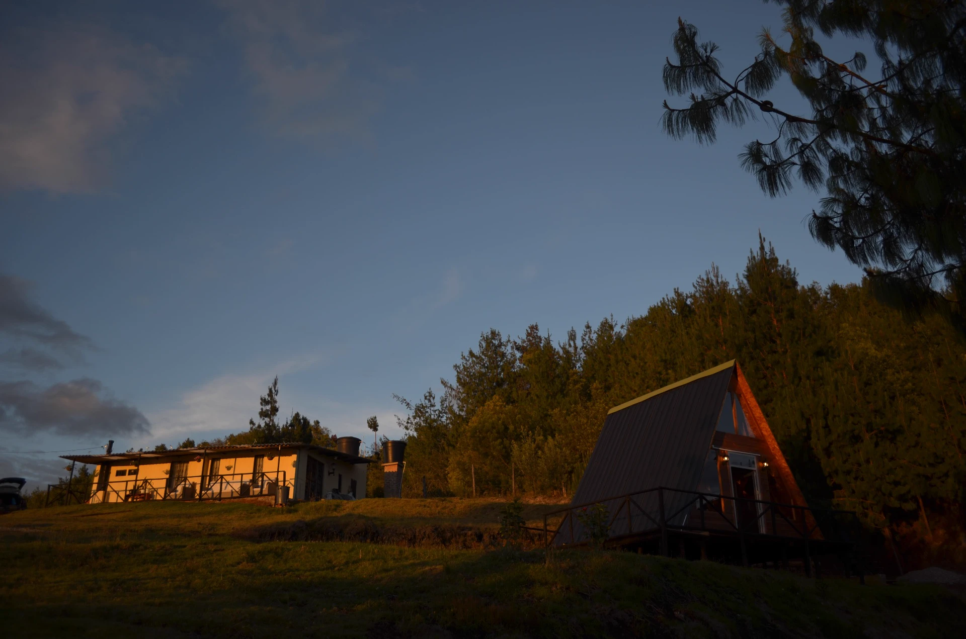 Cabaña Tierra Viva junto al bosque